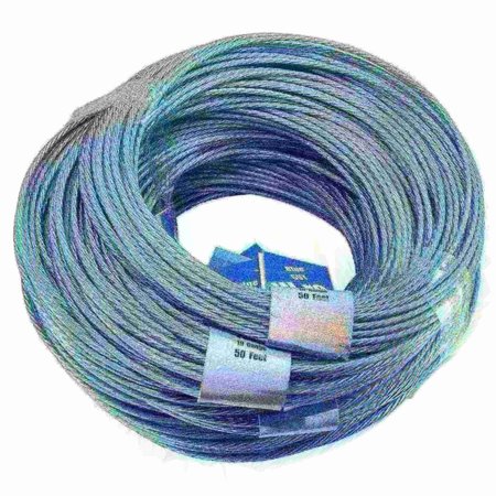 MIDWEST FASTENER 19 WG x 50' Coils Blue Guy Wire 10PK 51848
